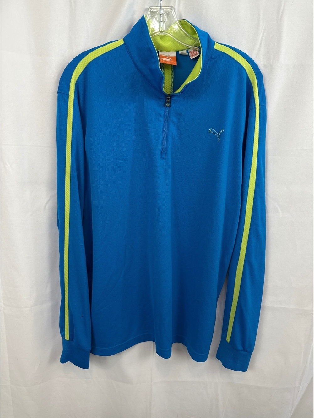 Puma Sportlifestyle Men's Blue Quarter Zip Pullover Size L